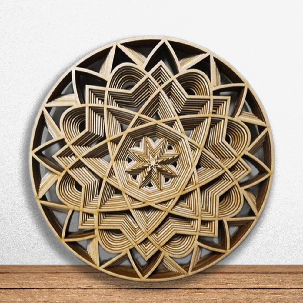 Laser Cut Multi Layer Mandala Svg Wall Decor Files 1