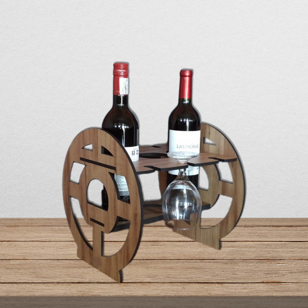 Laser Cut Wine Holder Rack File Wine Box Svg 1