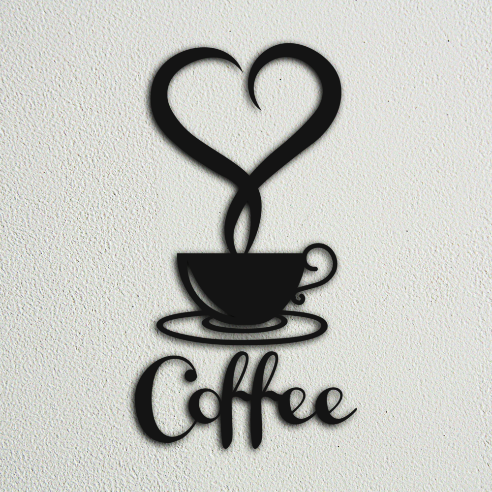 Laser Cut Love Coffee File Wall Decor Svg 1