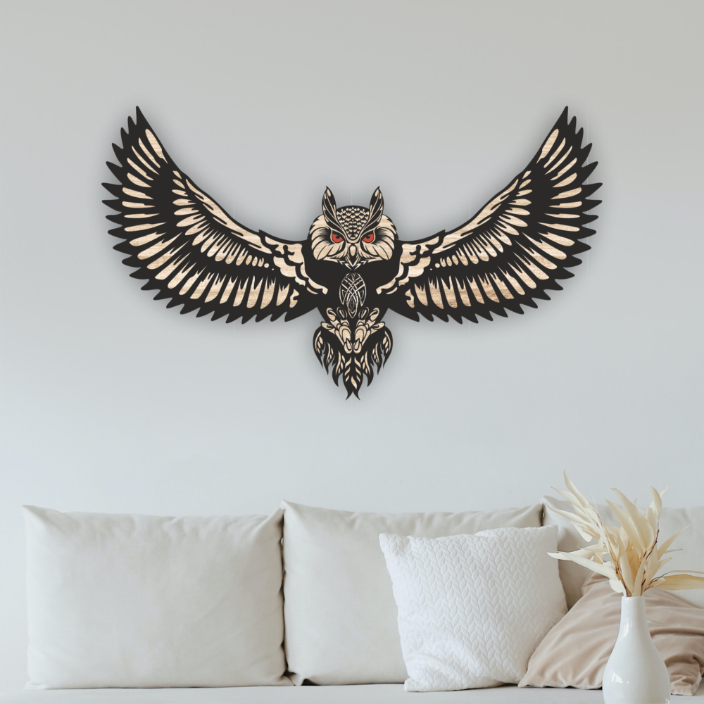 Free Laser Cut Owl File Animal Wall Decor Svg 1