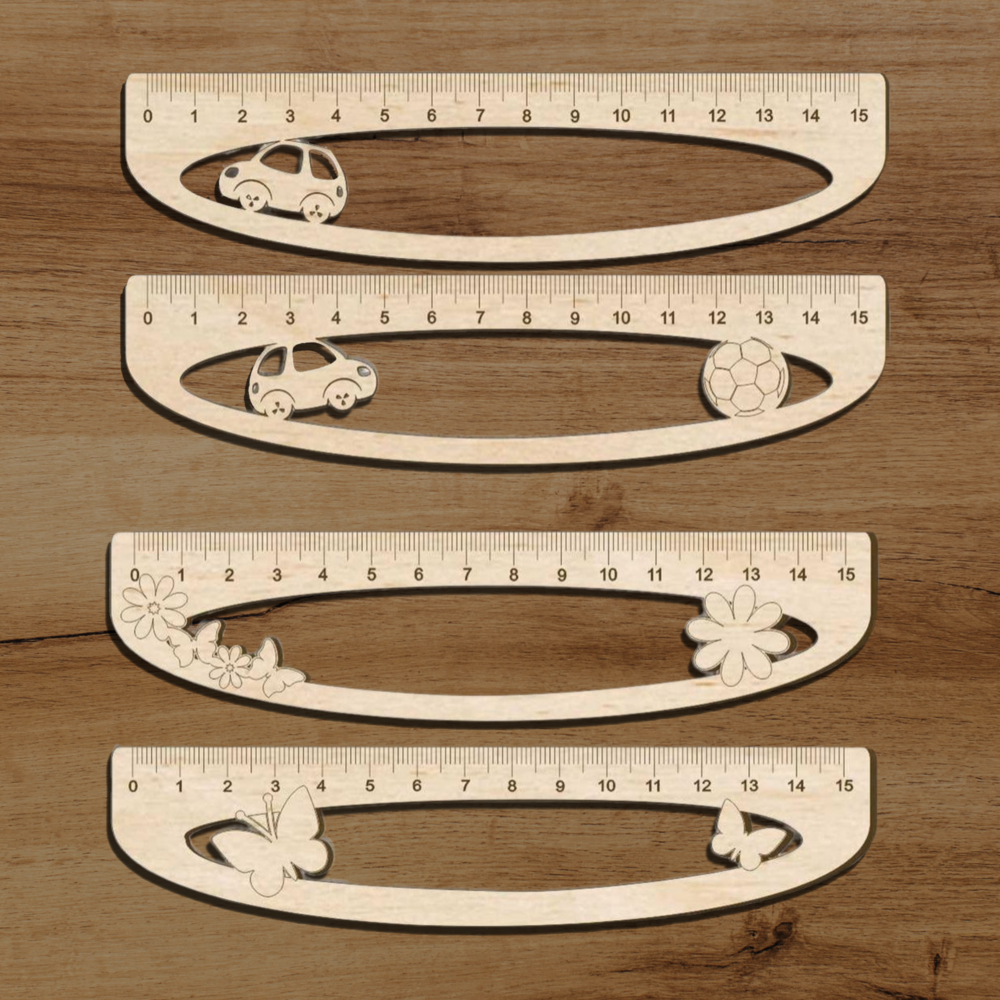 Free Laser Cut Ruler Bundle for Kids Svg File 1