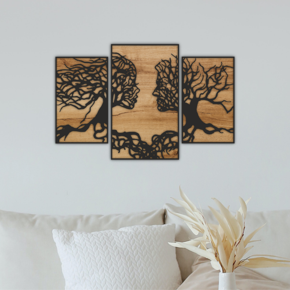 Laser Cut Tree Couple File Home Decor, Wall Art Svg 1