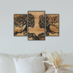 Laser Cut Tree Couple File Home Decor, Wall Art Svg