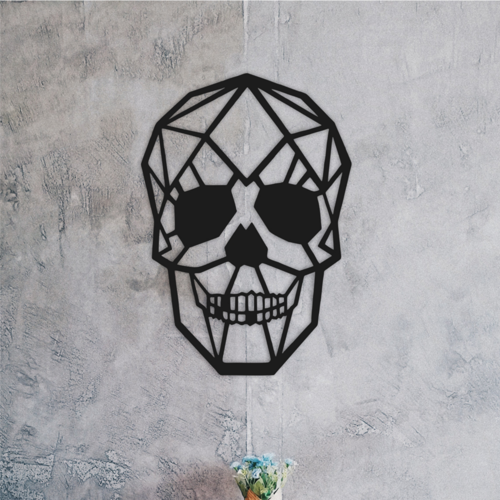 Laser Cut Geometric Skull Design File Skeleton Svg 1