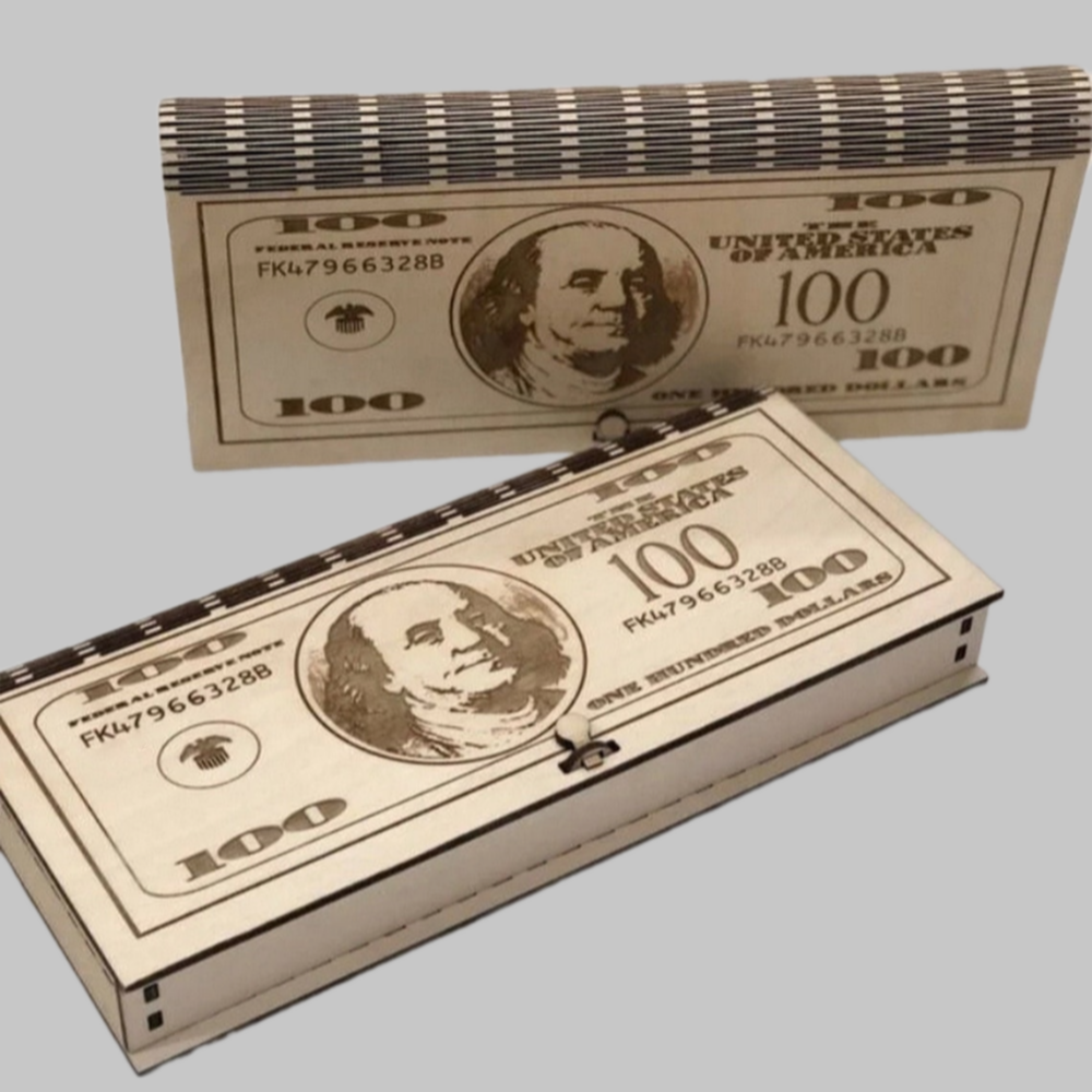 Laser Cut Dollar Money Box File Gift Box Svg 1