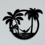 Free Laser Cut Palm Tree File Sunset Silhouette Svg Wall Decor Summer