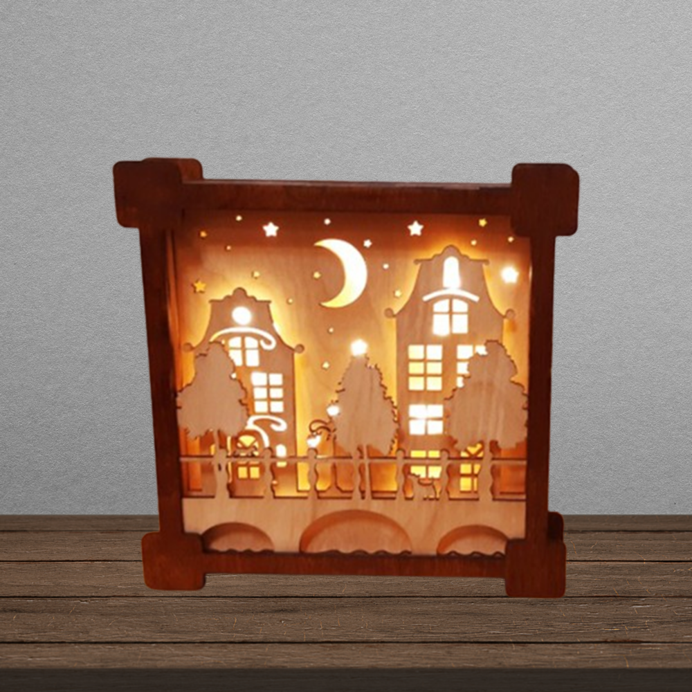 Laser Cut Multi Layer Night Light Lamp Svg Files 2