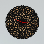 Laser Cut Lace Design Wall Clock File Mandala Svg