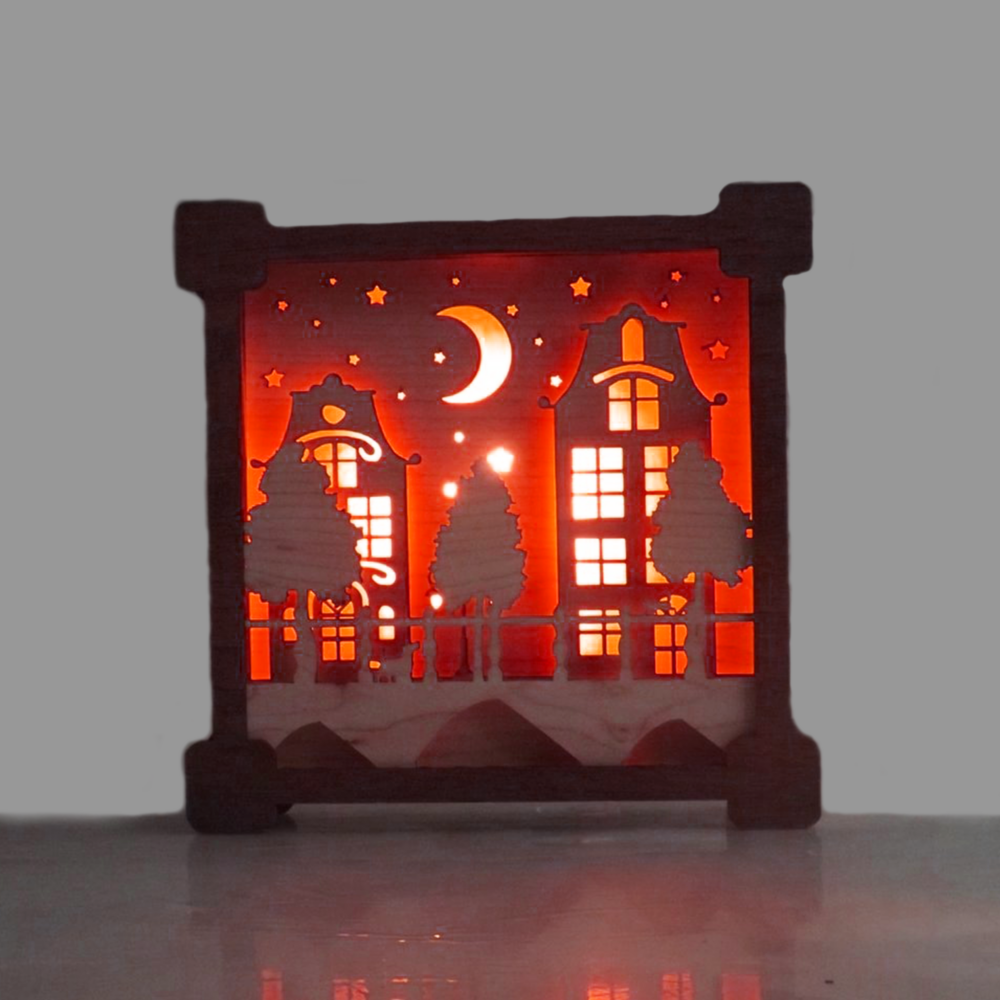 Laser Cut Multi Layer Night Light Lamp Svg Files 1