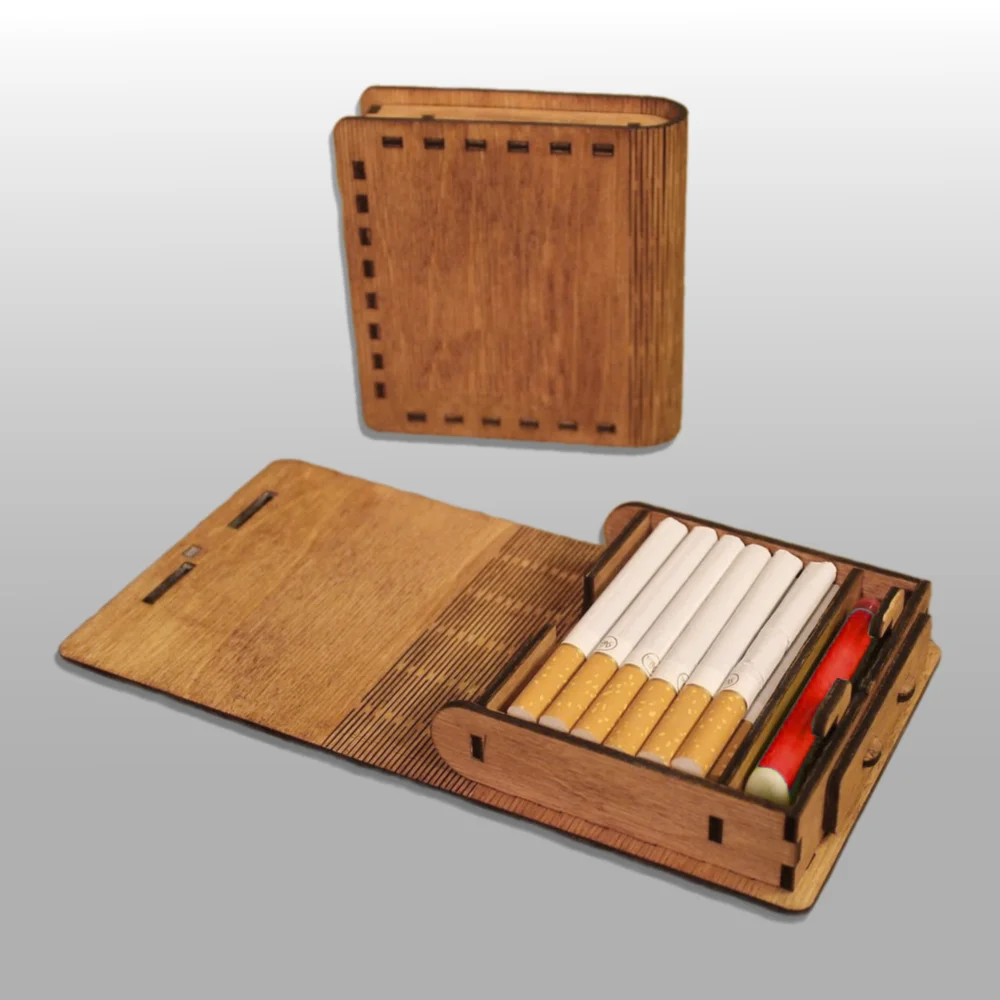 Laser Cut Cigarette Case File Box Template Svg 1