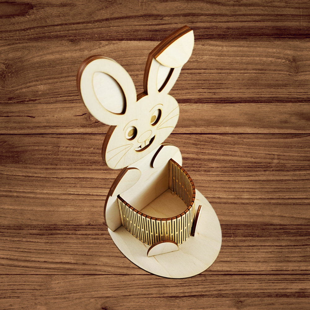 Laser Cut Easter Bunny Files Egg Holder Svg 2