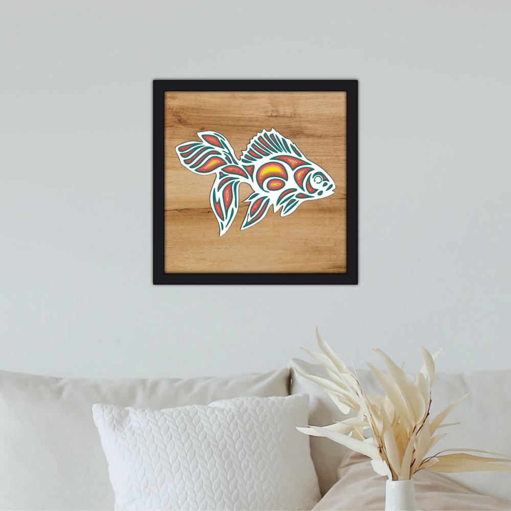 Laser Cut Multi Layer Fish Files Home Wall Art Svg 2