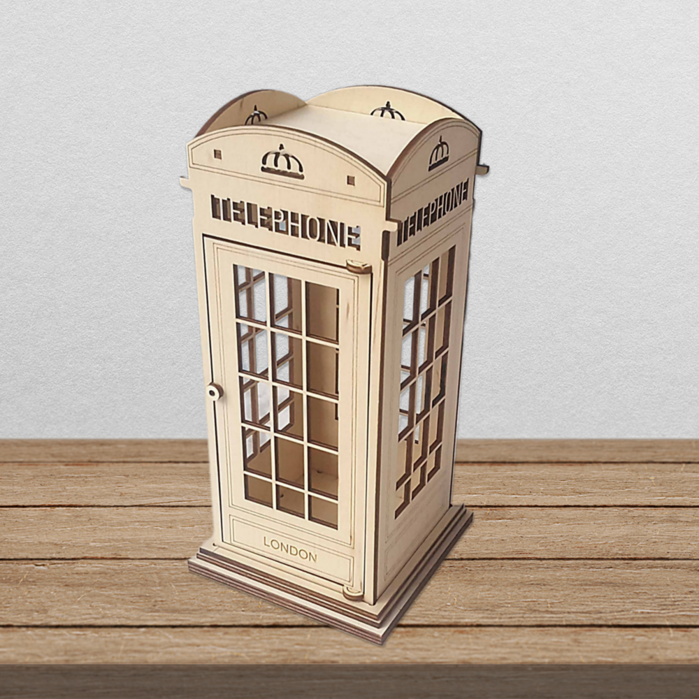 Laser Cut London Telephone File British Telephone Booth Svg 2