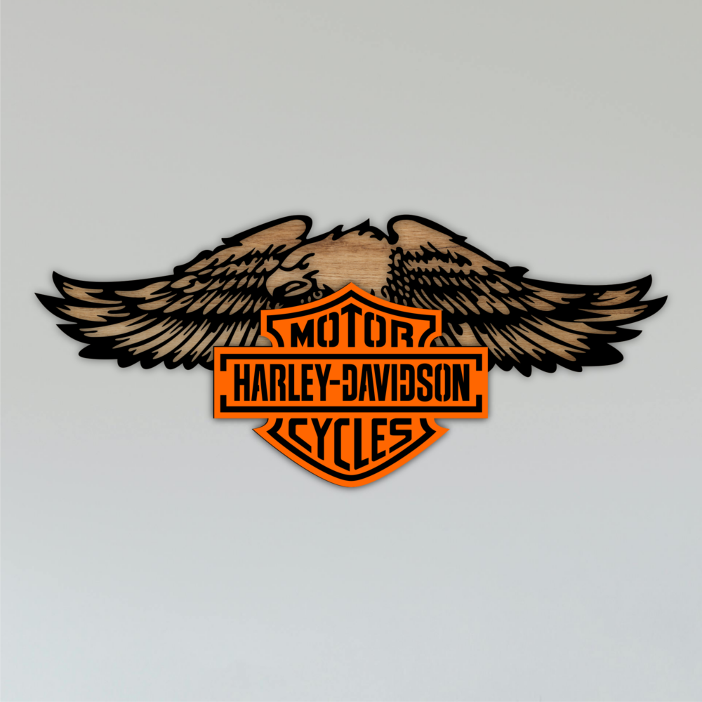 Multilayer Harley Davidson Laser Cut Files SVG & DXF Download 1