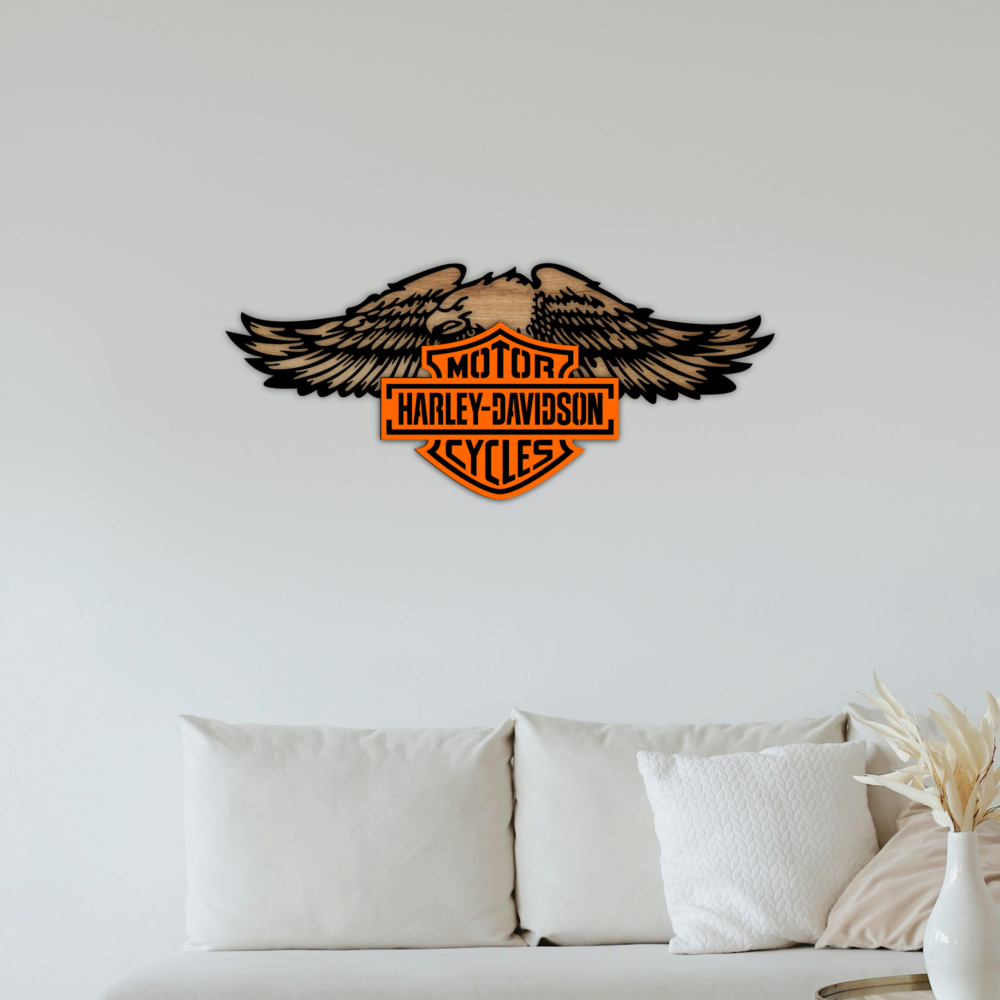 Multilayer Harley Davidson Laser Cut Files SVG & DXF Download 2